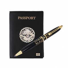 훈민정음 볼펜 곤룡포 나전 한지 가죽 여권지갑