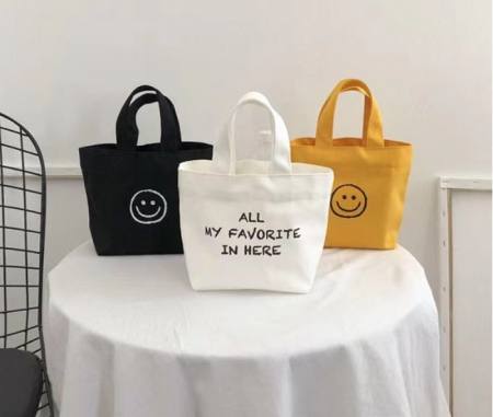 스마일 에코백, 심플에코백, 보조가방, 미니보조가방 #2
