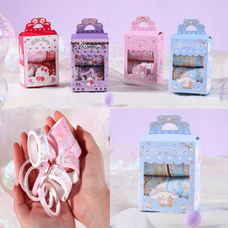 산리오 쿠로미 테이프세트 어린이선물용 학용품세트 문구세트 #2