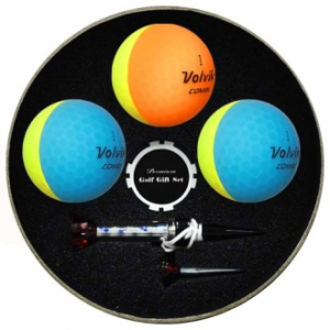 볼빅 비비드 콤비 원형 3구 볼마커 칩 자석티세트