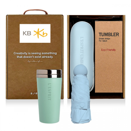 레스쁘리 고급 텀블러세트 JJJJ (해브 텀블러 420ml + 마카롱우산) #3