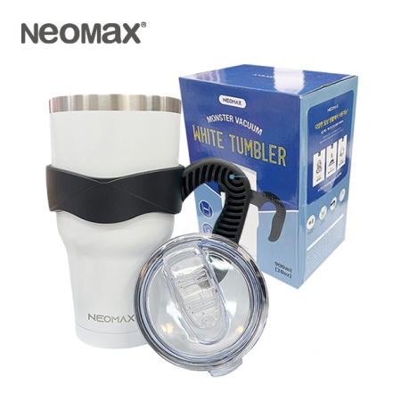 [네오맥스] 몬스터 진공 화이트 텀블러 900ml
