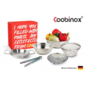 [쿠비녹스] 믹싱볼 쌀함박 채망 찜판 집게 플레이트 6종 세트