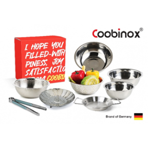 [쿠비녹스]믹싱볼 쌀함박 채반 찜판 집게 플레이트 8종 세트