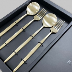 방짜유기 커트러리 숟가락 2P 포크 2P 2인set