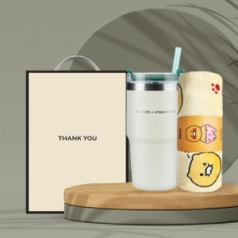 시즈넬 선물세트 스타벅스 스탠리 텀블러 카카오 담요 선물세트