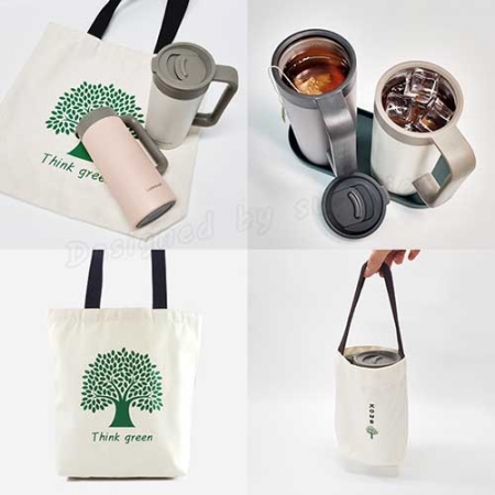 락앤락 테이블머그 텀블러2p 선물세트(데일리11호)에코백 텀블러파우치 #5