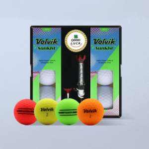 볼빅 비비드 썬키스트 6구 볼마커 자석티 세트 (2pc) 무광 볼빅