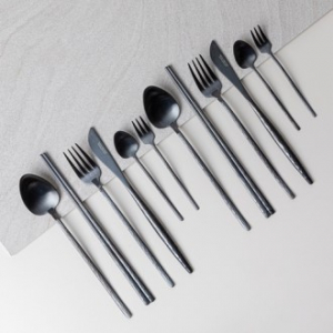 영국R 라미스 커트러리 14p 블랙