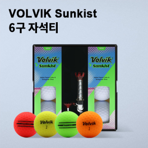 볼빅 비비드 썬키스트 6구 자석티 세트 (2pc) 무광 볼빅
