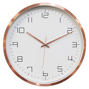 로즈 골드 컬러 금속 벽시계 320, 금속  벽시계