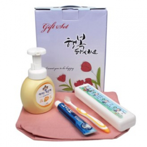 미니 컬러 에코백 + 아이깨끗해 핸드워시 + 크리오 치약 칫솔 세트 3종세트