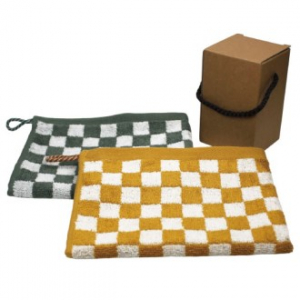 기라로쉬 체스, 그리드 핸드타올, 뱀부 고리 주방타올 1P 40x30cm