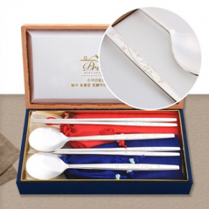 특 레브 삼색조은수저 2벌(1050-B)