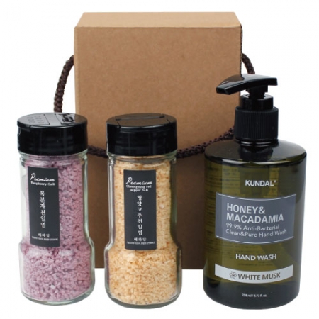 청양고추 천일염 + 복분자 천일염 + 쿤달 핸드워시 3종세트 #2