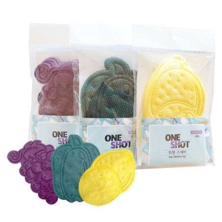 코젠더스 원샷 과일 위생 수세미 5매 #3