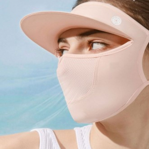 캡 쿨페이스 자외선 커버 썬캡 일체형 마스크, 자외선 차단마스크, 골프마스크