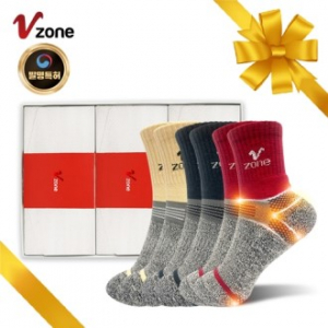 브이존 더블 임팩트, 여성양말 3p 선물세트, 스포츠양말, 등산양말  // 기능성 특허