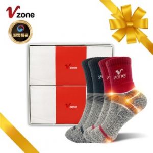 더블 임팩트 여성양말 2p 선물세트, 기능성 특허 스포츠양말 등산양말 브이존