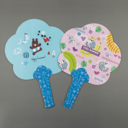 친환경 종이부채 (대) - 크로버 #2