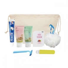 오라이프 에코 여행용세트 206호, 면 파우치 8종 여행용세트 206호