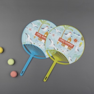 종이 안전살 부채 - 소 (팬시원형) #2