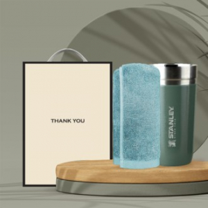 시즈넬 선물세트 스탠리 고진공 둥근텀블러 + 송월 항균타올