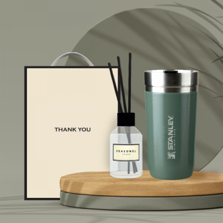 시즈넬 선물세트 스탠리 고진공 둥근텀블러 473ml + 디퓨저 100ml #2