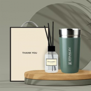 시즈넬 선물세트 스탠리 고진공 둥근텀블러 473ml + 디퓨저 100ml