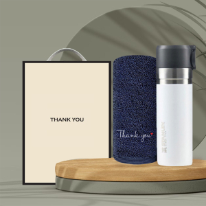 시즈넬 고급선물세트 스탠리 고 진공 슬림 텀블러 473ml + 송월 땡큐타올190g