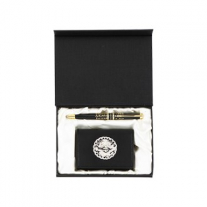 훈민정음 볼펜  곤룡포 나전한지 가죽 명함지갑