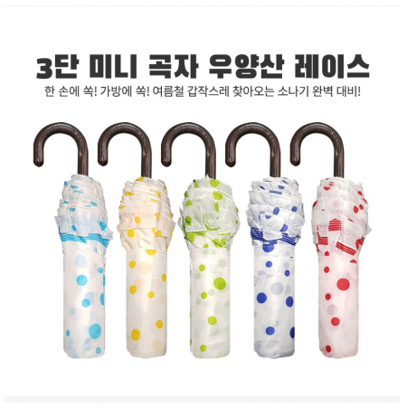 프리미엄 3단 미니곡자 우양산 레이스우산 모음전 #2