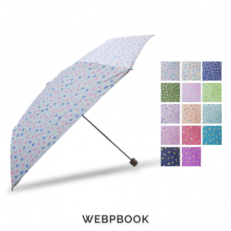 RUYU 3단 초경량 미니 우양산 (솔잡이 실버), 상품색상 랜덤발송 #2