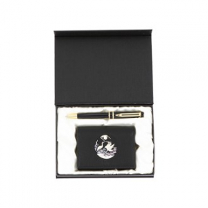 워터펜 금장 볼펜 한국송학 한지가죽 명함지갑