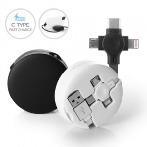 ALIO 거치형 윙글 3in1 고속 충전 케이블