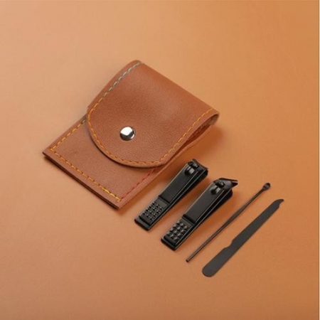 브랜드 미 손톱깎이 4종 세트, 미용 관리 파우치 여행 외출 논슬립 휴대용 알뜰구성 똑딱이 단체 행사 선물 #2