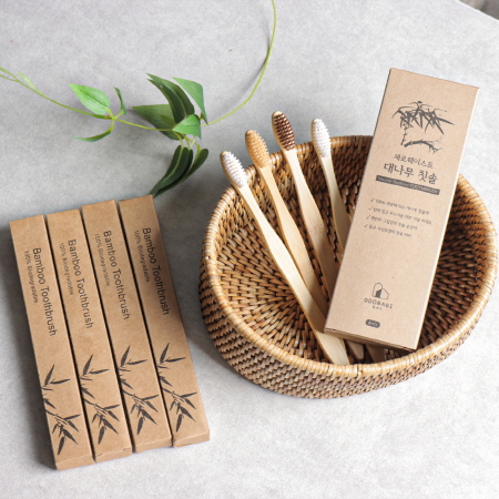 또바기 친환경 대나무칫솔 4P 세트 // 각인가능 #3