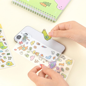 공룡 모양 투명 스티커