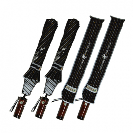 비버리힐스 폴로 2단 스트라이프 우산 반사띠 #3