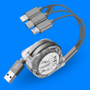 멀티 충전케이블 (자동감김)