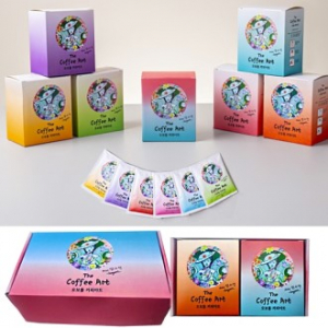 오보틀 커피아트 갓볶은 원두 드립백 10g 12팩, 발달 장애인화가 콜라보