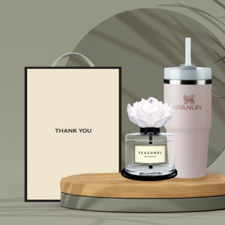 시즈넬 선물세트 스탠리 빨대 텀블러 414ml + 차량용디퓨저120ml #2