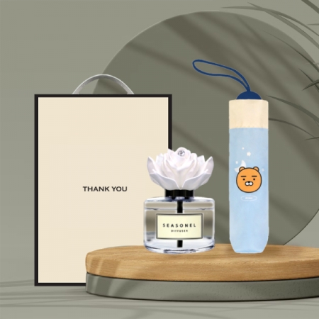 시즈넬 선물세트 차량용 디퓨저 120ml + 카카오 수동우산 #2
