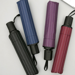 U009 스트라이프 3단우산 답례품 접이식 양산 인쇄 소량 주문제작 우산