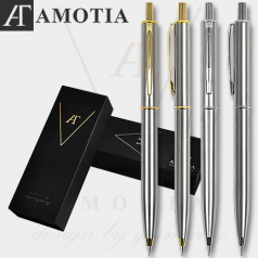 아모티아 네셔스텐 금속샤프+가죽파우치제공