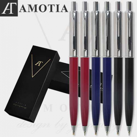 아모티아네셔제네럴금속볼펜&샤프세트+가죽파우치 #2