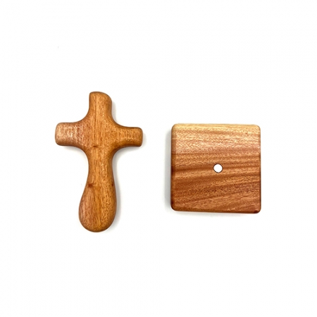 나무나라 삼림목 마호가니 원목 기도손 십자가 #3