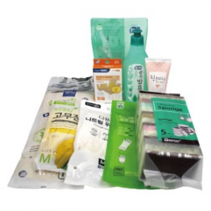 마이마이 고무장갑 + 면코팅 고무장갑 + 니트릴 장갑 + 속장갑 + 떡수세미 + 참그린 주방세제 + 참그린 주방세제 리필 + 과일나라 핸드에센스 + 혼합형 밴드 9종세트