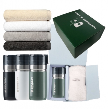 스탠리 고 진공 보틀 텀블러 473ml 40수 영신타올 수건 해피니스 선물세트 #2