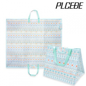 [플씨드] 에스닉 일체형 장바구니 돗자리